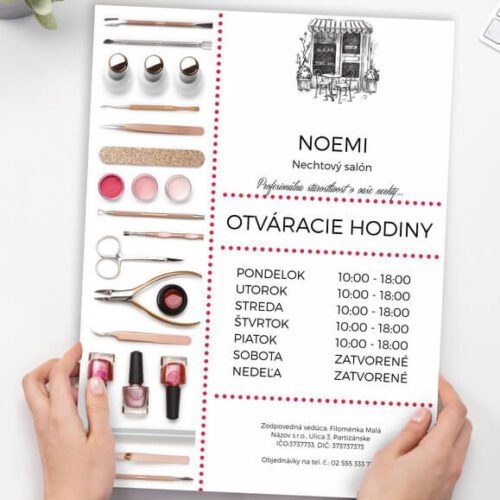 Prevádzkové hodiny sú zo zákona povinné. Jednoduchá aplikácia Vám umožní vytvoriť si vlastné návrhy. Do 24 hodín u Vás doma.