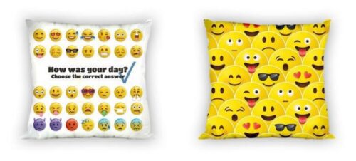 Obojstranná obliečka na vankúš Emoji 018 - 40x40 cm Obojstranná obliečka na vankúš Emoji 018 - 40x40 cm