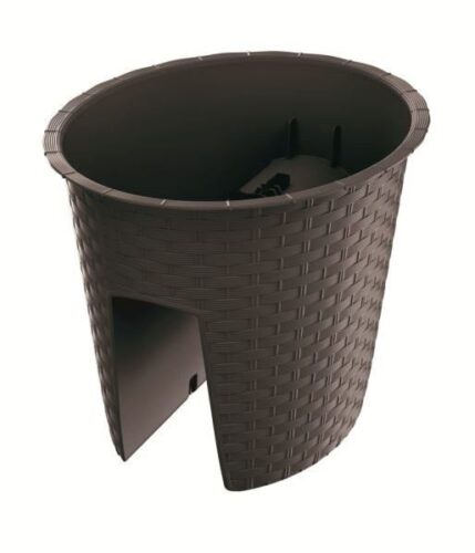 Kvetináč Ratolla Railing tmavohnedý