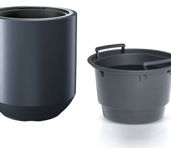 Kvetináč s vložkou HERO II antracit 39cm