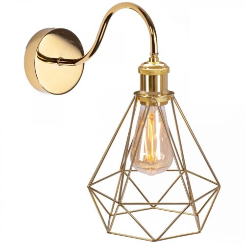 Nástěnná lampa KINKIET Olava zlatá Nástěnná lampa KINKIET Olava zlatá