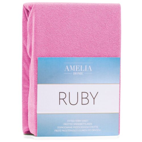 Froté plachta s gumou AmeliaHome Ruby ružová Froté plachta s gumou AmeliaHome Ruby ružová