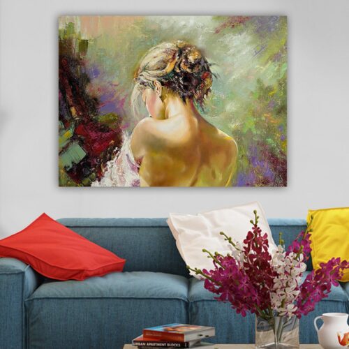 Obraz WOMAN WITH COLORS 70x100 cm Obraz WOMAN WITH COLORS 70x100 cm