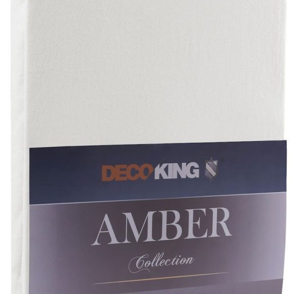 Bavlnené jersey prestieradlo s gumou DecoKing Amber holubia šeď