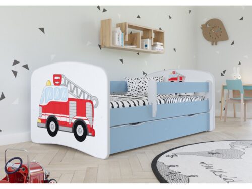 Dětská postel Babydreams hasičské auto modrá Dětská postel Babydreams hasičské auto modrá