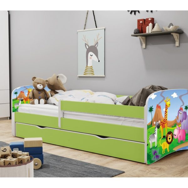 Dětská postel Babydreams safari zelená