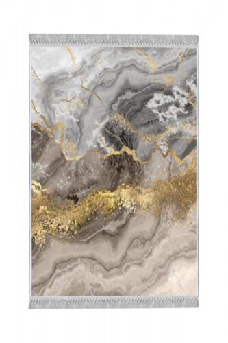 Koberec Marble 80x200 cm šedý/zlatý Koberec Marble 80x200 cm šedý/zlatý