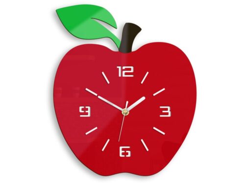 Nástenné hodiny Apple červené Nástenné hodiny Apple červené