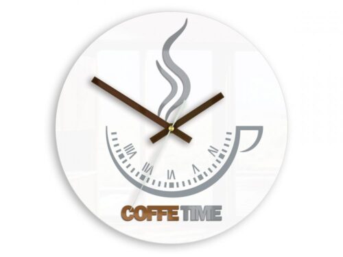Nástenné hodiny Coffe Time biele Nástenné hodiny Coffe Time biele