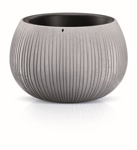 Obal na kvetináč s vložkou Bowl šedý