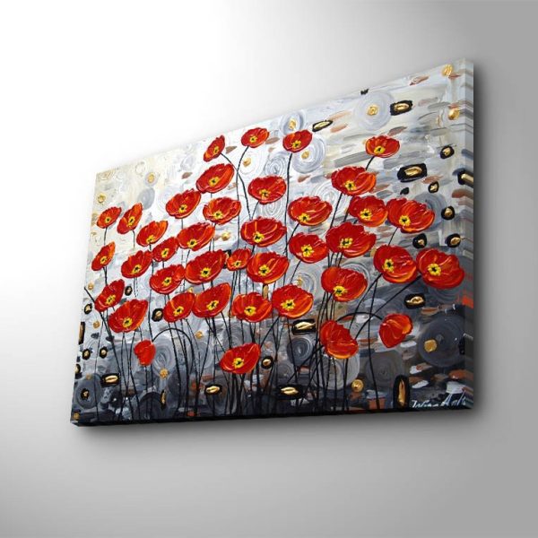 Obraz Poppy 45x70 cm červený