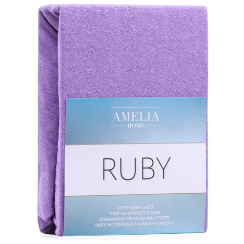 Froté prestieradlo s gumou AmeliaHome Ruby fialové Froté prestieradlo s gumou AmeliaHome Ruby fialové