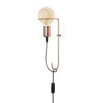 Nástěnná lampa Pota měděná