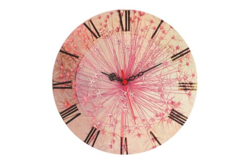 Nástěnné hodiny Rosé 30 cm růžové Nástěnné hodiny Rosé 30 cm růžové