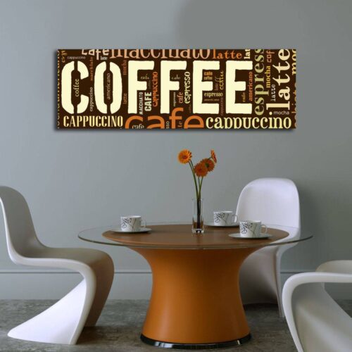 Obraz s LED osvětlením COFFEE 33 30 x 90 cm Obraz s LED osvětlením COFFEE 33 30 x 90 cm