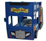 Artplast Detská poschodová posteľ HAPPY BUS | modrá – Obrázok 2