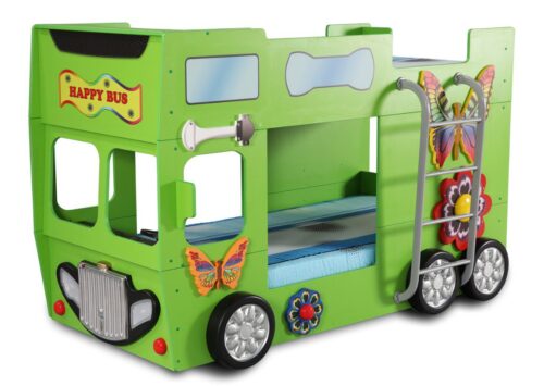 Artplast Detská poschodová posteľ HAPPY BUS | zelený Artplast Detská poschodová posteľ HAPPY BUS | zelený