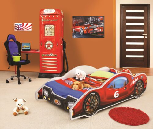 Artplast Detská posteľ AUTO MINI MAX | červená Artplast Detská posteľ AUTO MINI MAX | červená