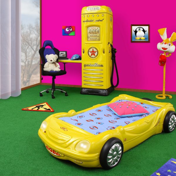 Artplast Detská posteľ BOBO | žltá