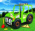 Artplast Detská posteľ TRAKTOR | zelený – Obrázok 2