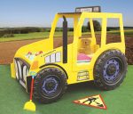 Artplast Detská posteľ TRAKTOR | žltý