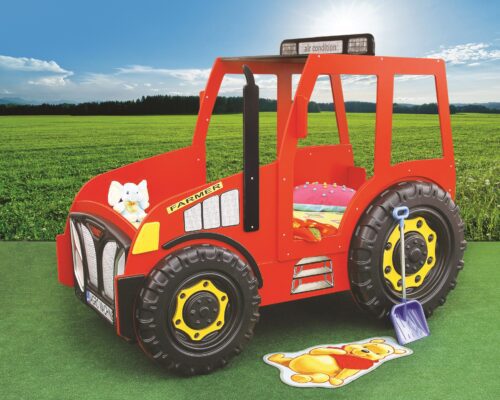 Detská posteľ Traktor červený Detská posteľ Traktor červený