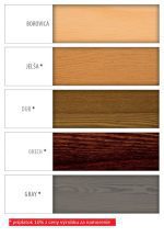 Drewmax Stôl - masív ST104 | 80cm borovica Morenie: Orech – Obrázok 2