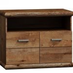 JarStol Komoda KORA K-12 Farba: dub Craft biely / dub Craft zlatý