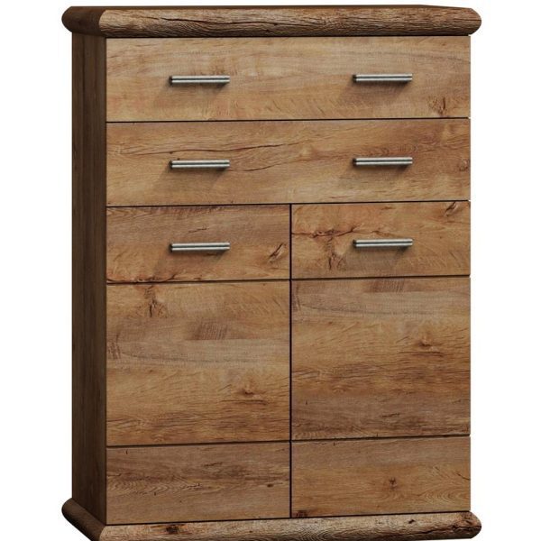 JarStol Komoda KORA K-6 Farba: dub Craft biely / dub Craft zlatý