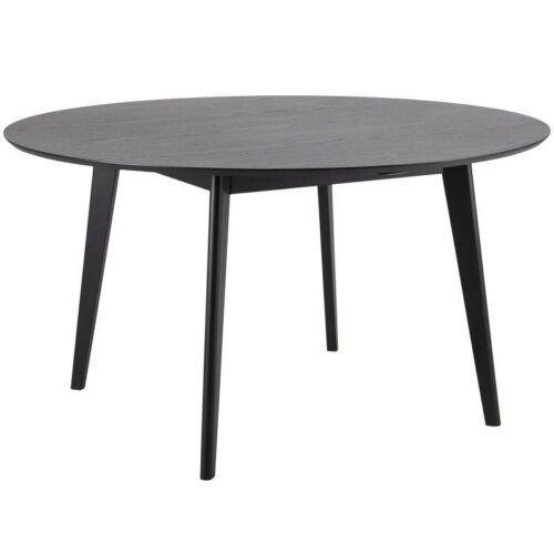 Okrúhly jedálenský stôl 140 cm Roxby čierny Okrúhly jedálenský stôl 140 cm Roxby čierny