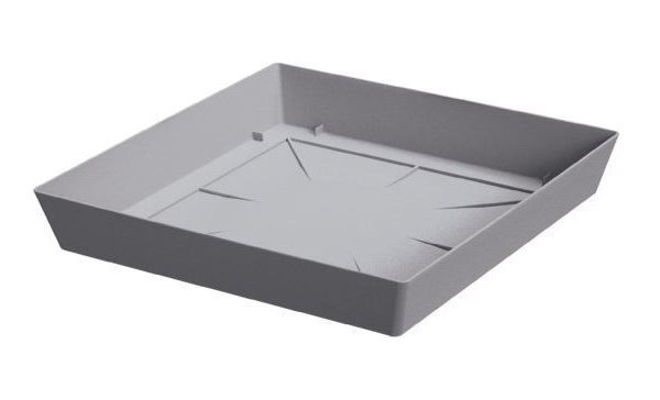 Miska pod kvetináč Lofly Square sivý kameň