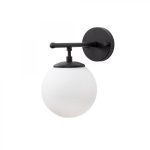 Nástenná lampa Roe čierna/biela
