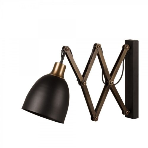 Nástenná lampa Vara čierna/mosadz Nástenná lampa Vara čierna/mosadz