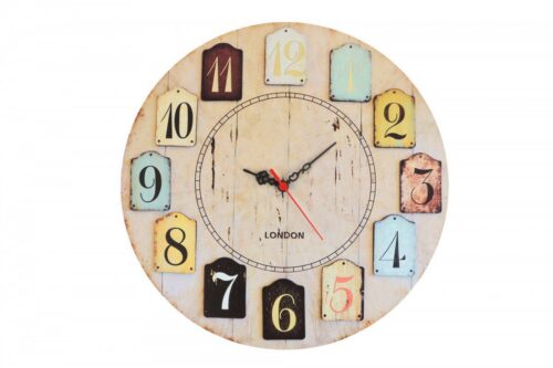 Nástenné hodiny Retro 40 cm viacfarebné Nástenné hodiny Retro 40 cm viacfarebné