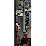 Obraz na plátně Cubism portrait PC069 30x80 cm