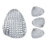 Súprava podšálok pod hrnček 10 x 13 cm strieborná