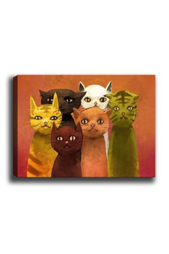 Obraz na plátně Cat family 50x70 cm Obraz na plátně Cat family 50x70 cm