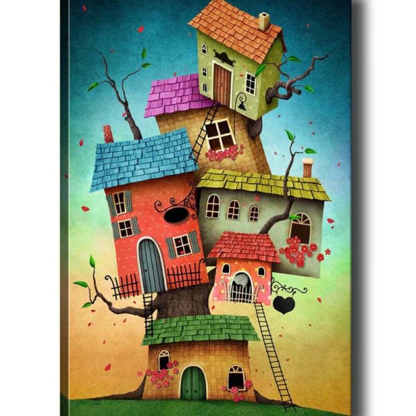 Obraz na plátně Surreal treehouse 50x70 cm