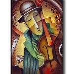Obraz na plátně Surreal violin 50x70 cm