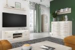 JarStol TV stolík Indianapolis I-9 / craft biely