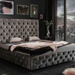 LuxD Dizajnová posteľ Laney 180 x 200 cm olivovo-sivý zamat