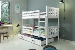 BMS Poschodová detská posteľ CARINO | 80 x 190 cm Farba: biela / zelená – Obrázok 2