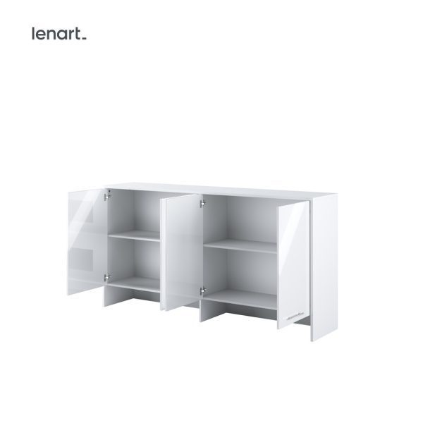 Dig-net nábytok Nadstavec na sklápaciu posteľ Lenart CONCEPT PRO CP-11 Farba: Biela / biely lesk