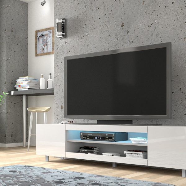ARTBm TV stolík KATE RTV 189 Prevedenie: TV stolík s LED 90 cm RGB/K silicon - viacfarebné