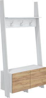 ARTBm Vešiaková stena RACK | 10 Farba: Craft tobaco / craft biely