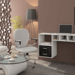 ARTBm Závesný PC stolík Hanger Farba: Biela / biely lesk