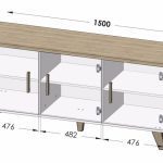 ArtCam Komoda LOTTA 3D | 150cm