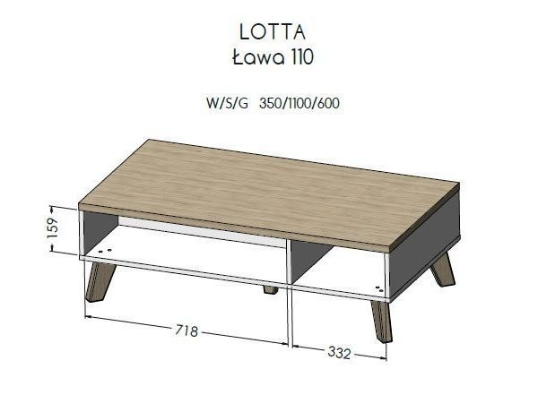 ArtCam Konferenčný stolík LOTTA | 110 cm