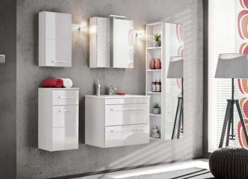 ArtCom Závesná kúpeľňová skrinka TWIST White 810 ArtCom Závesná kúpeľňová skrinka TWIST White 810