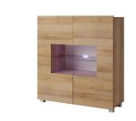 ArtGiB Komoda CALABRINI C-02 Farba: Biela / biely lesk